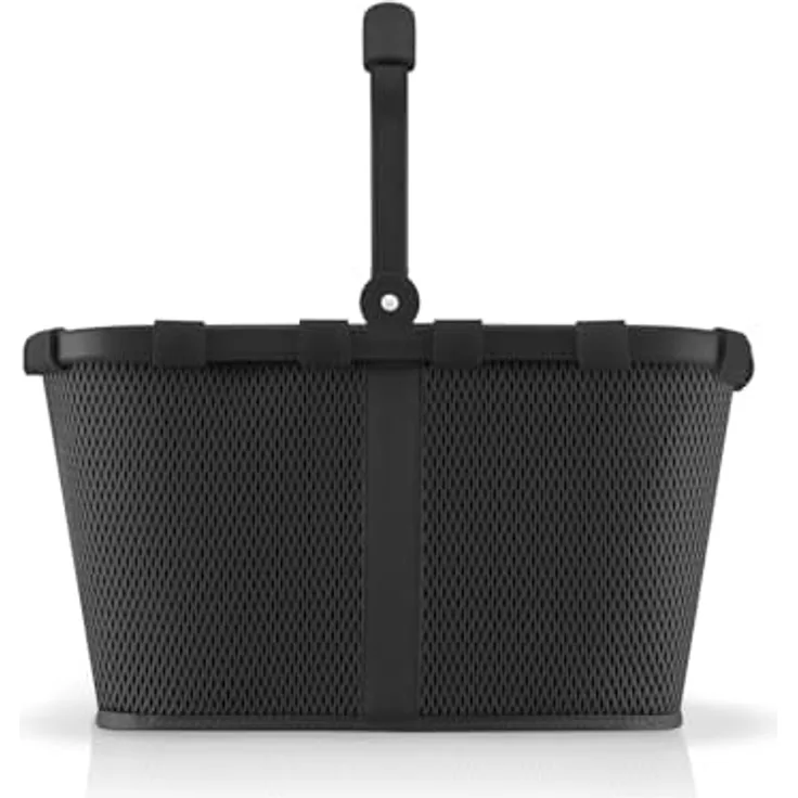 REISENTHEL® Einkaufskorb Carrybag mesh black BK7082, stabiler Aluminiumrahmen, 22 l Volumen, Innentasche mit Reißverschluss, zusammenlegbar