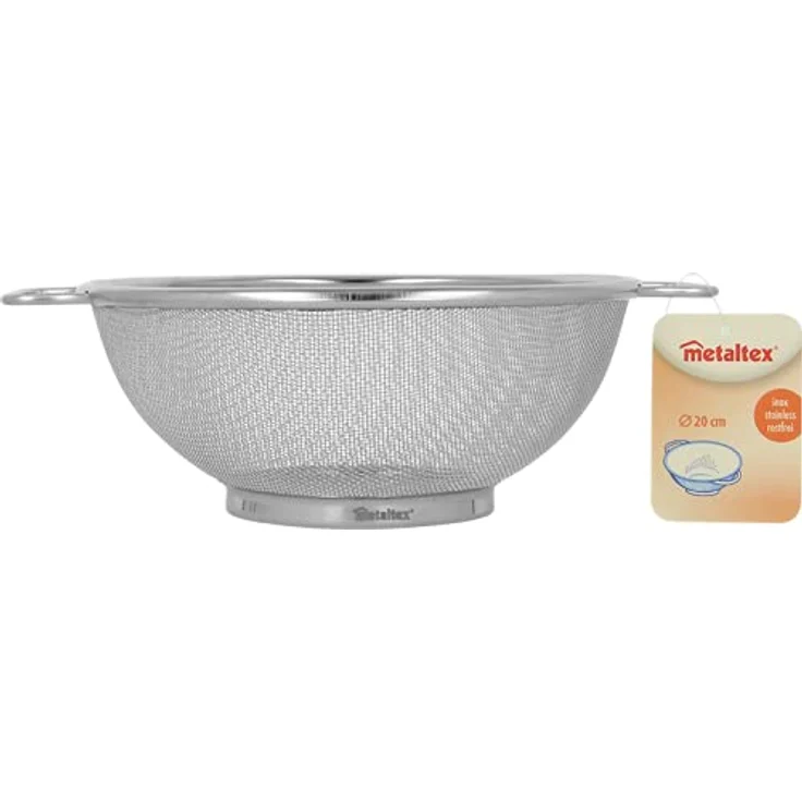 Metaltex 185326000 Standsieb, Edelstahl, Ø 20 cm – Bild 2