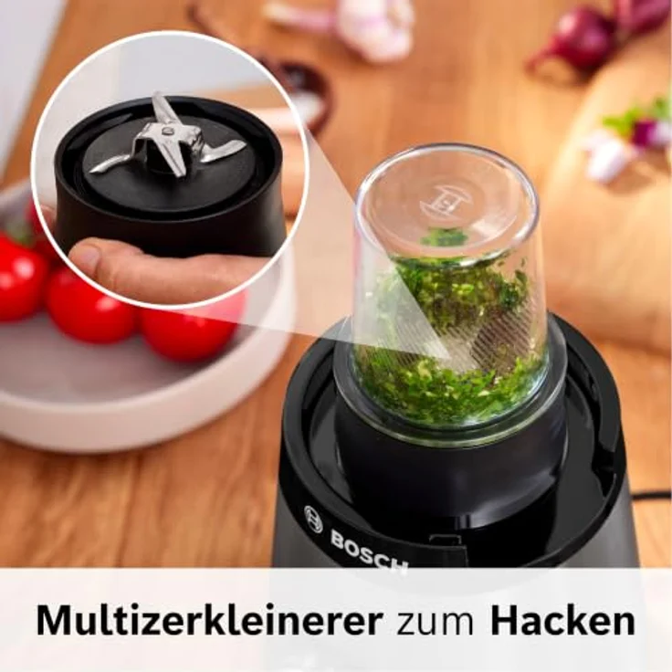Bosch Serie 4 MMB4197S, Standmixer mit 1,5 l Fassungsvermögen, Pulsfunktion, 1200 W, Schwarz – Bild 10