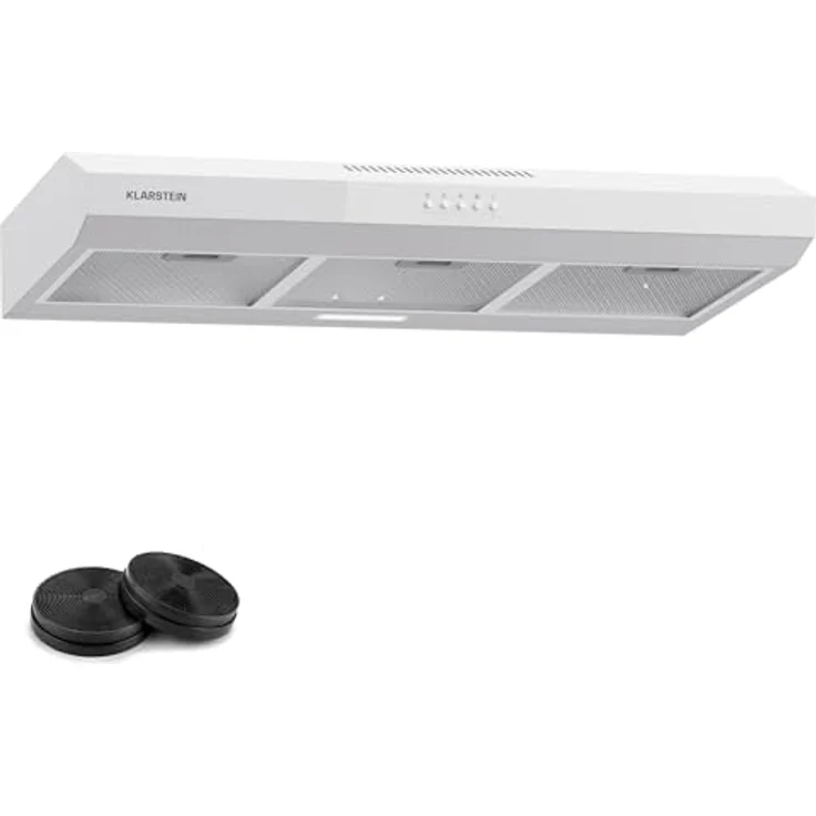 Klarstein Dunstabzugshaube 90cm, Abluft-Dunstabzugshaube mit Aluminium-Filter, leise & effizient, LEDs & Touch Controls – Bild 1