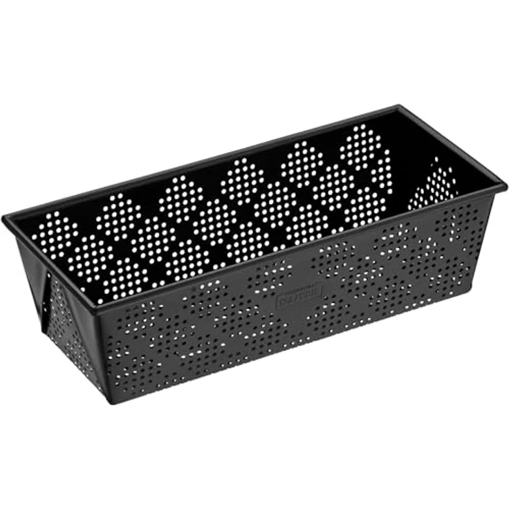Kaiser Inspiration Brotbackform perforiert, 25 x 11 cm, für 750g-Brote antihaftbeschichtet sauerteigbeständig – Bild 2