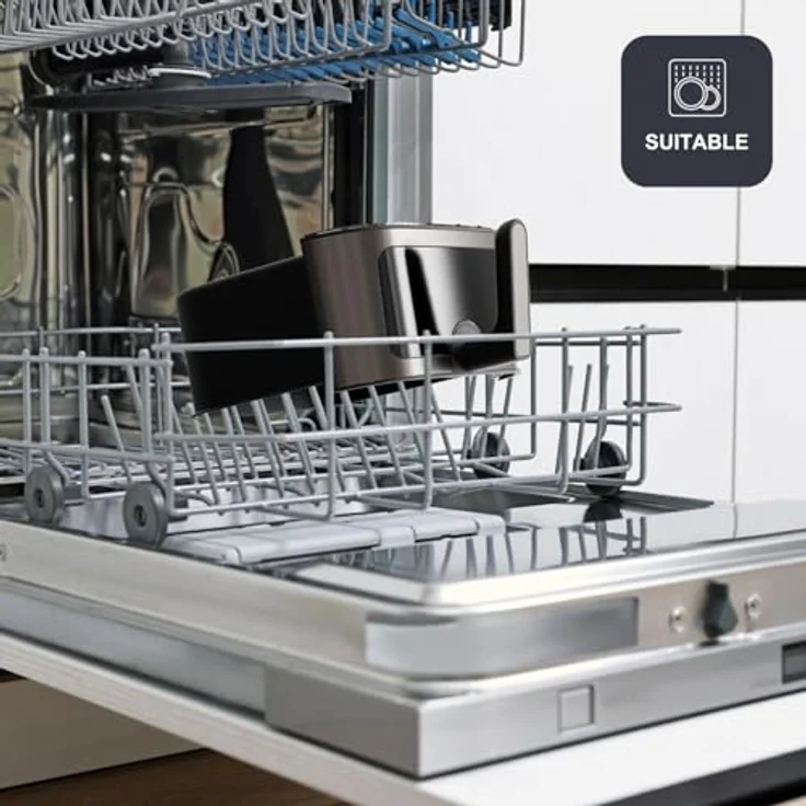 Black+Decker Bxaf8001e Heißluftfritteuse, 1700 Watt, digitaler Touchscreen, 8 Automatikprogramme, ölfreies Kochen, Sichtfenster, EU Plug 220V – Bild 6
