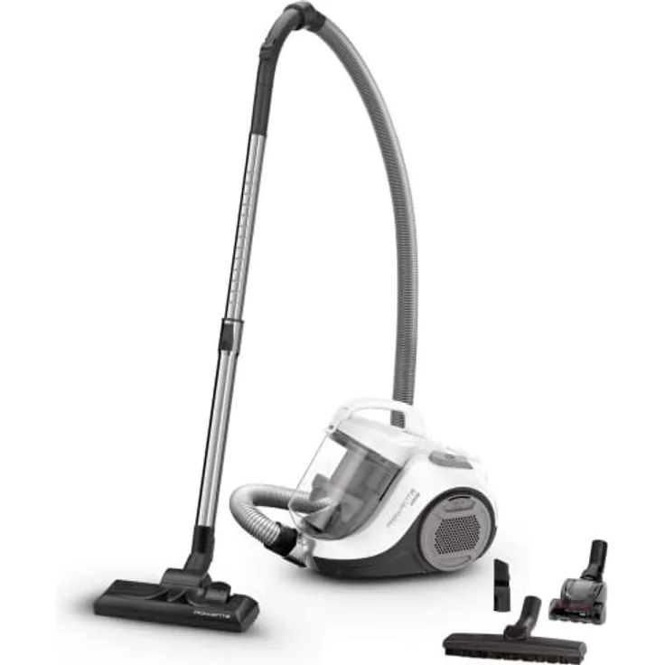 Rowenta RO8388 Silence Foce Bodenstaubsauger, beutellos, 750 Watt, grau-weiß