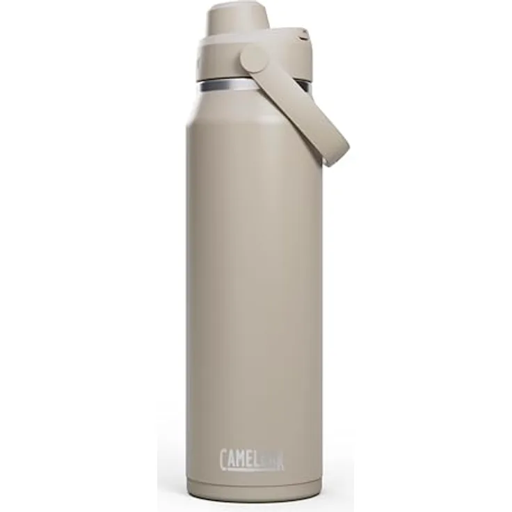 CAMELBAK Thrive Chug Wasserflasche, isolierter Edelstahl, 950 ML, auslaufsicher, leicht zu tragen, Stein