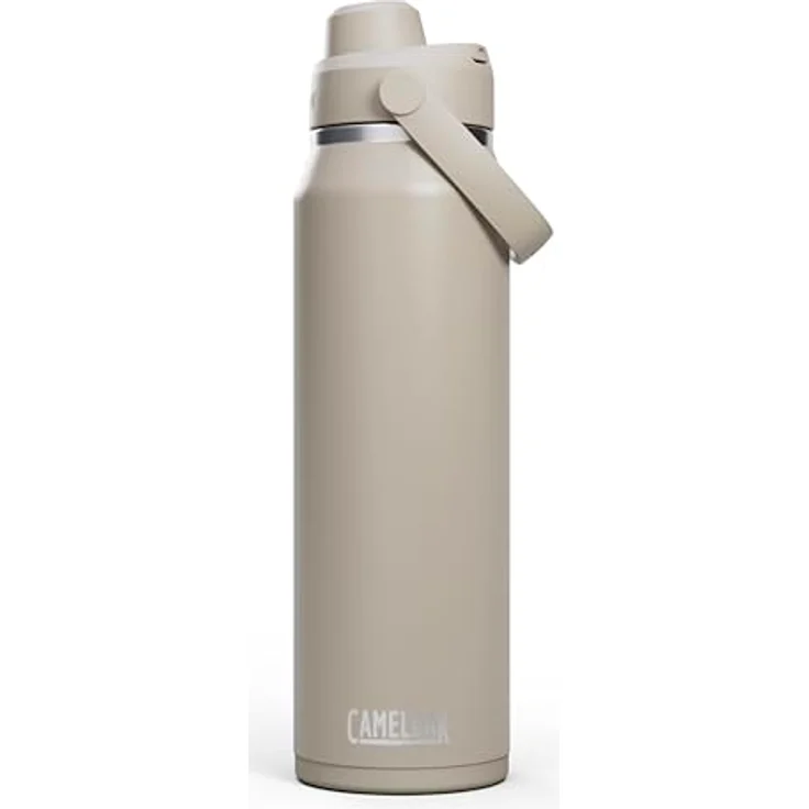 CAMELBAK Thrive Chug Wasserflasche, isolierter Edelstahl, 950 ML, auslaufsicher, leicht zu tragen, Stein – Bild 1