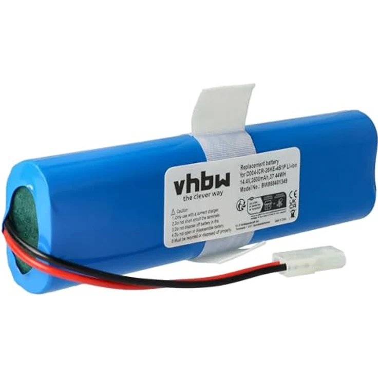 vhbw Akku Ersatz für Rowenta SS-2230002528, D043-INR-M26-4S1P, 2600 mAh, 14,4 V, Li-Ion für Staubsauger – Bild 1