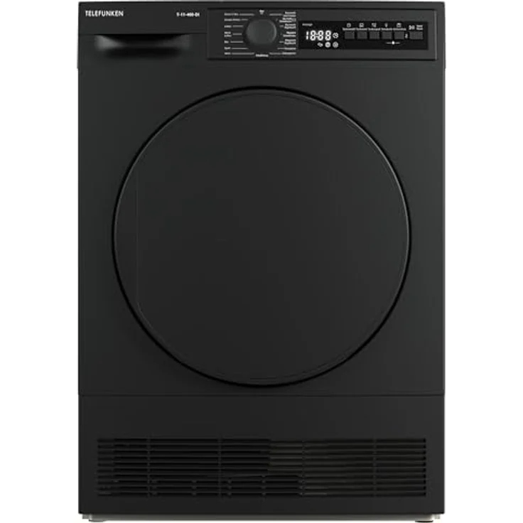 Telefunken T-11-400-DI Kondenstrockner / 7kg Trockner mit 15 Programmen, Startzeitvorwahl, Knitterschutz & reversierenden Trommelbewegungen, dark-inox – Bild 1