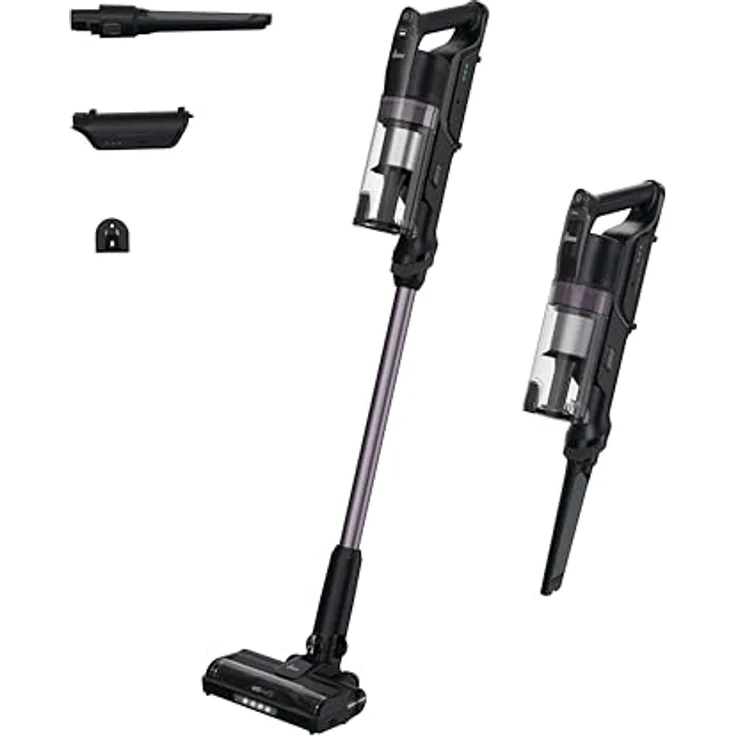 Hoover Akku-Stielstaubsauger Hoover HF1 Plus Akkustaubsauger, Handstaubsauger mit bis zu 45 Minuten Laufzeit, anti-verheddernde Bürste, Parkfunktion, LED-Licht, inklusive Zubehör – Bild 2