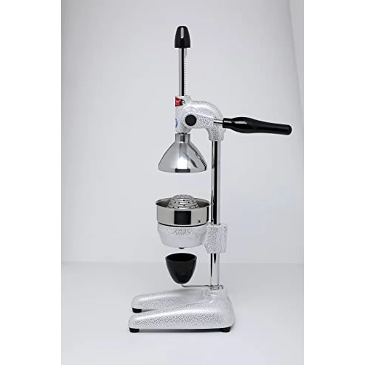 CANCAN Entsafter Professionelle Orangenpresse Granatapfelpresse, Silberfarben, mit ergonomischem Dreharm – Bild 3