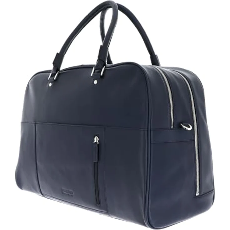 Leonhard Heyden Montreal Weekender Reisetasche, 100% Leder, 52 cm x 24 cm x 36 cm, blau – Bild 4