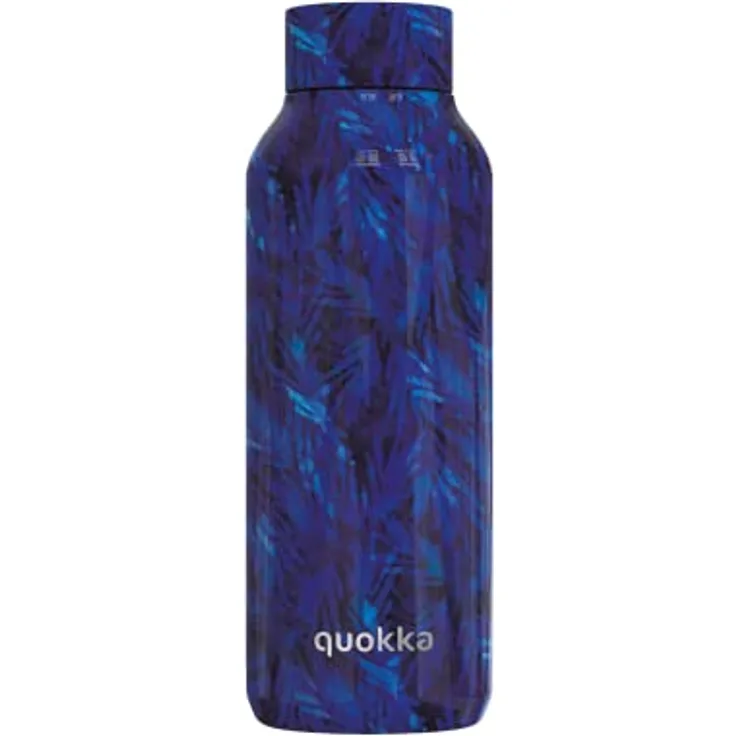 Quokka SOLID NIGHT FOREST, Thermosflasche aus Edelstahl, 510 ml, doppelwandige Vakuumisolierung, BPA-frei, Anti-Leak-Verschluss