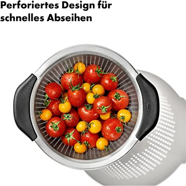 OXO SteeL Good Grips Edelstahlsieb 2, 8 l, 11330800​, Metall – Bild 3