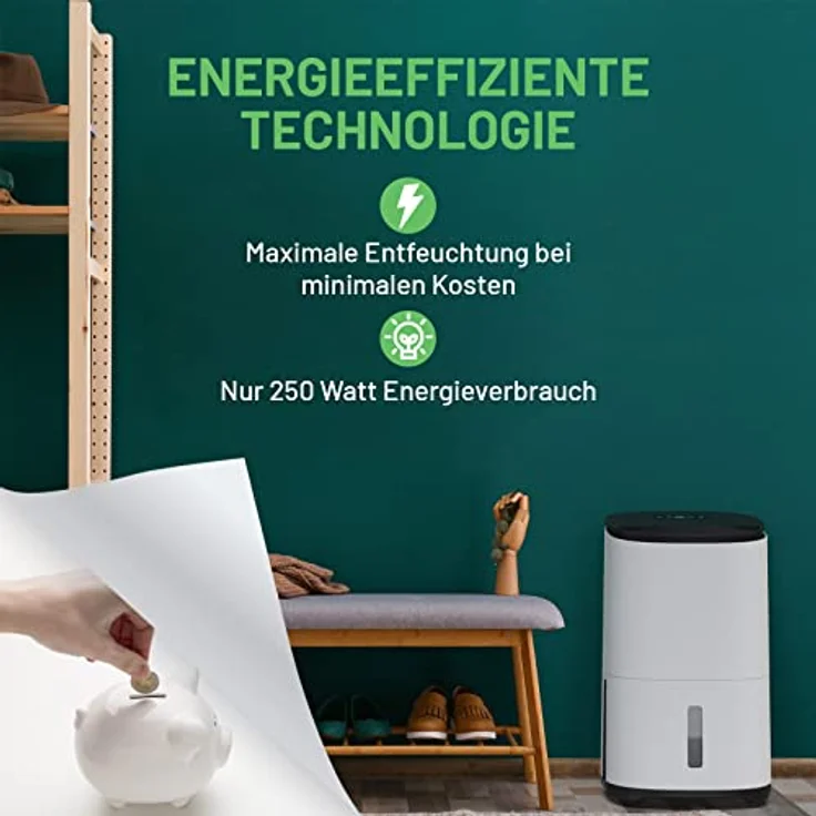 Meaco Luftreiniger MeacoDry Arete One 12L Luftentfeuchter & Luftreiniger Kombigerät, für 60 m² Räume, - extrem leise und außergewöhnlich energieeffizient – Bild 3