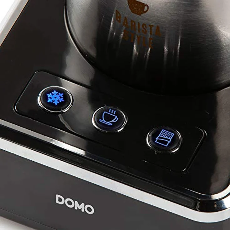 Domo DO717MF Milchaufschäumer Edelstahl, Schwarz 650W – Bild 7