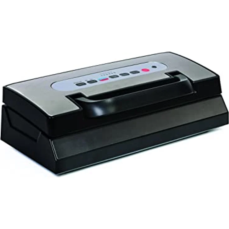 RGV Quality LED Vakuumierer 111250, Automatischer Vakuumierer mit Doppelschweißung und Touch-Bedienfeld, Schwarz/Silber – Bild 2