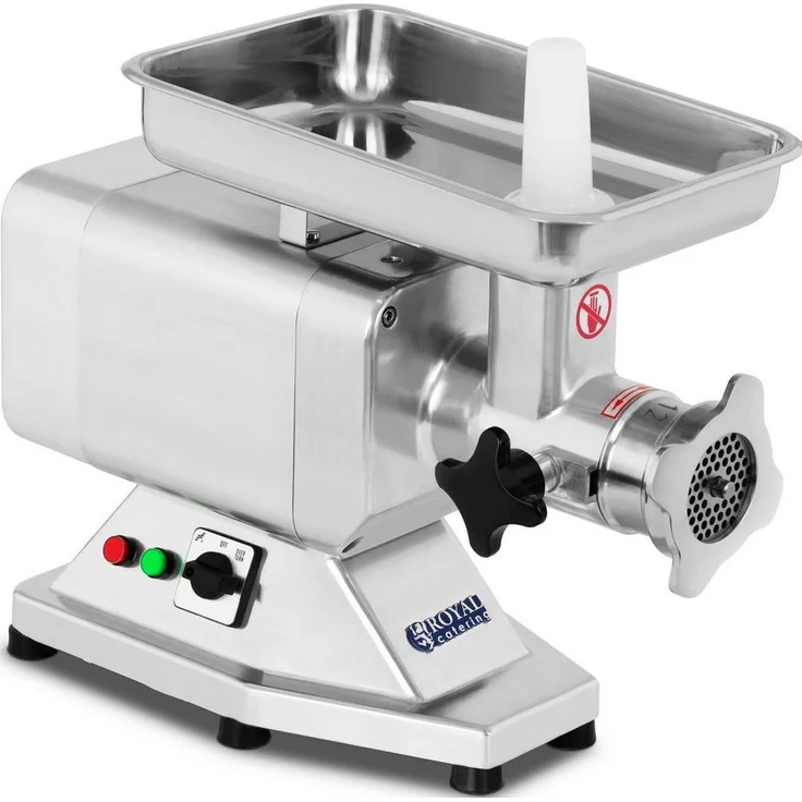 Royal Catering Fleischwolf RCFW 120PRO Edelstahl 850W 120 Kg/h Metzgerei Elektrischer, 850 W