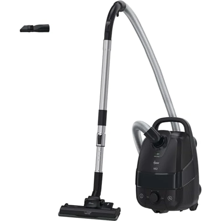 Hoover HE2Z10A, Boden-Staubsauger mit Beutel für alle Böden, 850 W, Schwarz/Grau, 3,5 L Behälterkapazität, waschbarer EPA-Filter – Bild 1