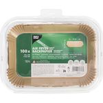 PAPSTAR 100 Backpapiere 22 cm x 14 cm x 4,5 cm braun für Heißluftfritteusen