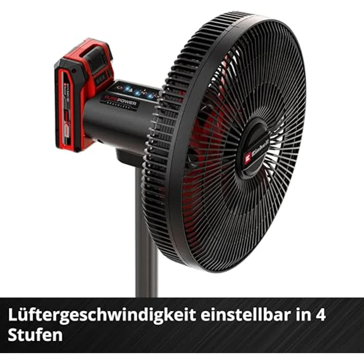 Einhell Akku-Ventilator GE-CF 18/320 P Li-Solo, 4-stufige Luftstromregelung, oszillierend, ohne Akku und Ladegerät – Bild 10