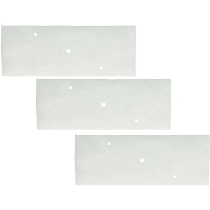 vhbw 3x Feinfilter für Panasonic NH-P80S1, NH-P80G2, NH-P80G1, weiß - Ersatzfilter für Wäschetrockner, maßgeschneiderte Passform, 212 x 81 x 10 mm – Bild 1