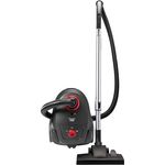 Bestron Bodenstaubsauger mit Beutel, ABG450ZRE, 94cm Teleskopstange & HEPA12 Filter, Schwarz/Rot