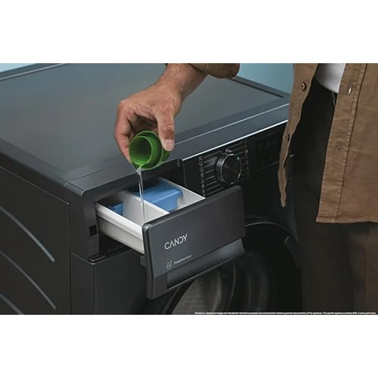 Candy Pro Wash 500 BR 410B8G-S, Frontlader Waschmaschine mit 10 kg Kapazität, 1400 RPM, energieeffizient, anthrazit – Bild 8