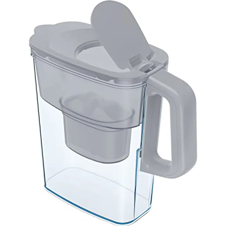 AQUAPHOR Wasserfilter Kanne Compact grau inkl. 1 Maxfor+ Filter I Kunststoff Karaffe 2,4l I Reduziert Kalk, Chlor & Schwermetalle I Kompakter & leichter Wasserfilter I Passt in die Kühlschranktür – Bild 3