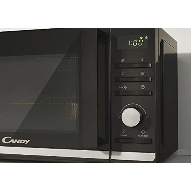 Candy CMGA20TNDB Mikrowelle / 700 Watt / Grill 1000 Watt / 20 Liter / Auftauen/Grilleinsatz/Expresskochen / Elektronische Bedienung / Schwarz – Bild 2