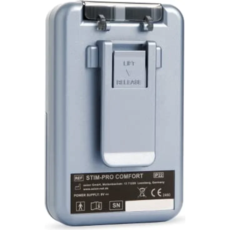 axion TENS Gerät STIM-PRO Comfort zur Schmerztherapie - 4 STK 5x5 cm Elektroden Pads | Reizstromgerät für Schmerztherapie z.B. bei Arthrose, Arthritis, Nacken, Rücken, Gelenke | Zert. Med. Produkt – Bild 4