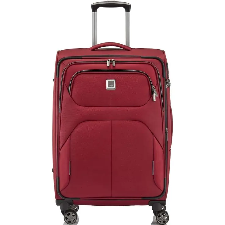 Titan Nonstop 4-Rollen Reise Trolley -L,  79 x 47 x 32cm, Rot