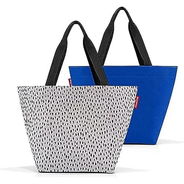 reisenthel shopper M op-art, geräumige Shopping Bag aus wasserabweisendem Material mit Reißverschluss und Innentasche, quadratischer Boden, nachhaltig aus recycelten PET-Flaschen – Bild 1