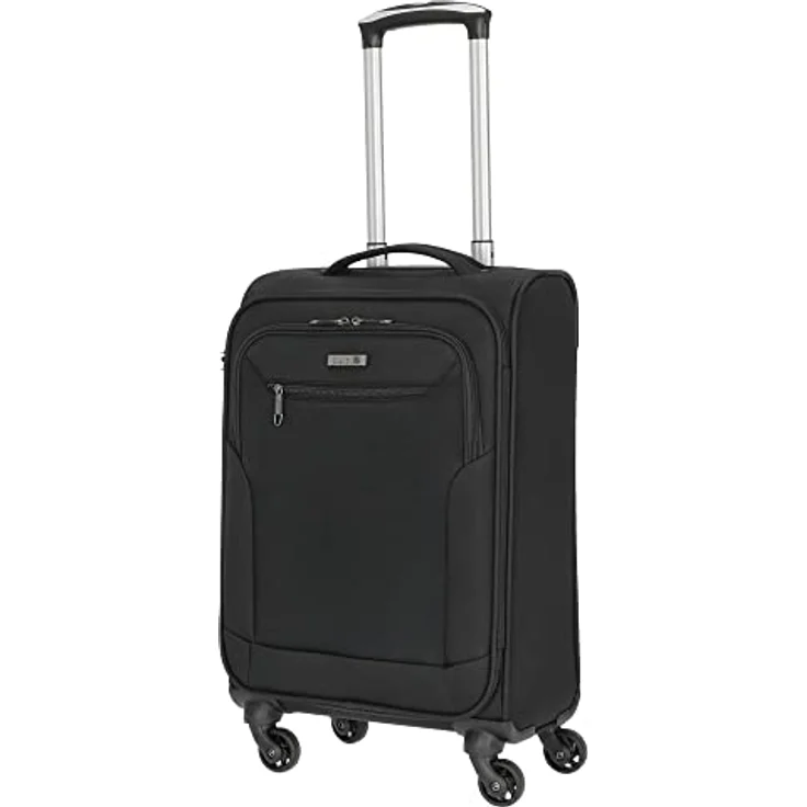 D & N Unisex-Erwachsene 6854-01 Koffer Trolley, Schwarz, 55 cm – Bild 2