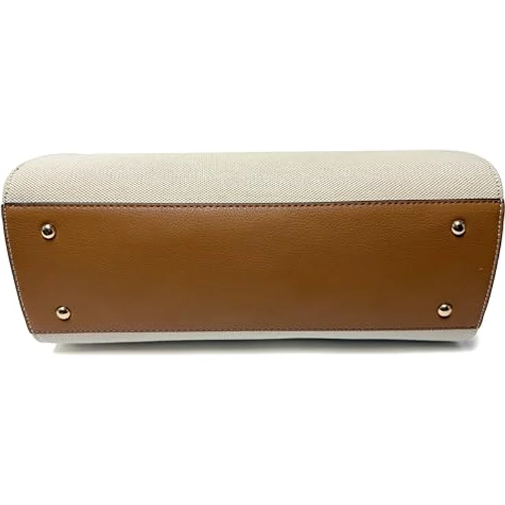 L.Credi Rea Shopper Tasche 33 cm, beige, 100% Polyester, Henkeltasche – Bild 5