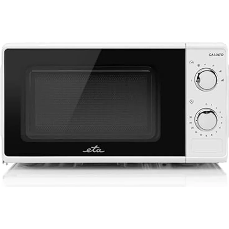 ETA Mikrowelle Galiato I 6 Stufen I Auftauen I Erwärmen I 700W I bis zu 30 min Timer I 17 Liter I Weiß – Bild 3