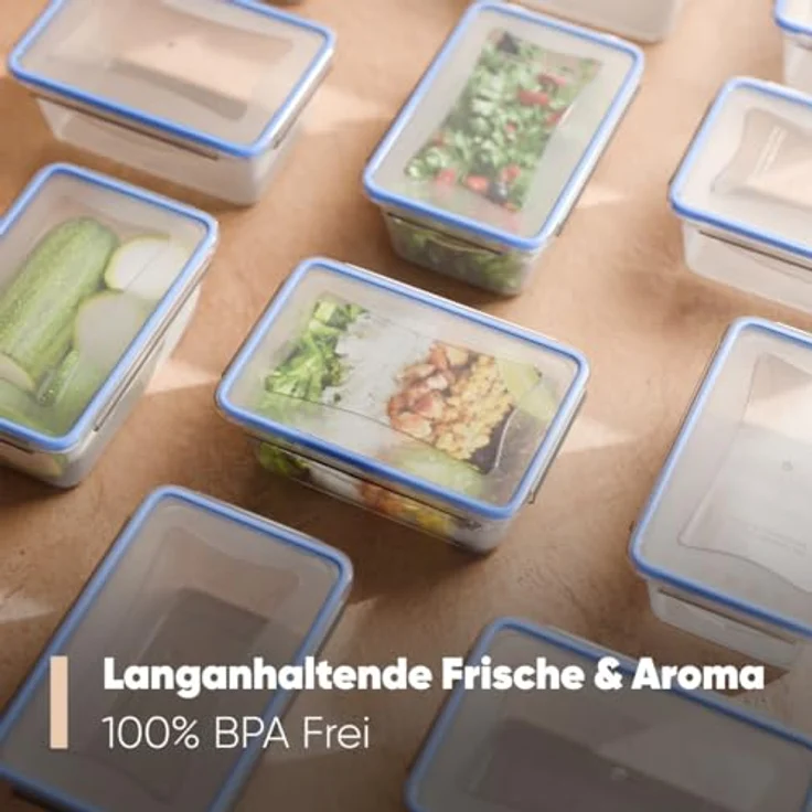 Classbach® Frischhaltedosen mit Deckel | 6er Set | 100% dicht | Meal Prep | Stapelbar | 6x 1000 ml – Bild 5