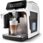 Philips EP3343/90 Kaffeevollautomat, Silber/Weiss, integriertes Keramik-Mahlwerk, vollautomatische Zubereitung, Touchscreen-Bedienung