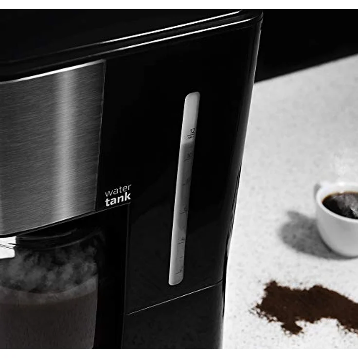 Cecotec Coffee 66 Smart Filterkaffeemaschine 950 W1,5L Hitzebeständige Kanne Permanentfilter 24 Stunden Timer Autoclean Exteme Aroma LCD Display Wärmplatte Abschaltautomatik Dosierer Schwarz Edelstahl – Bild 5
