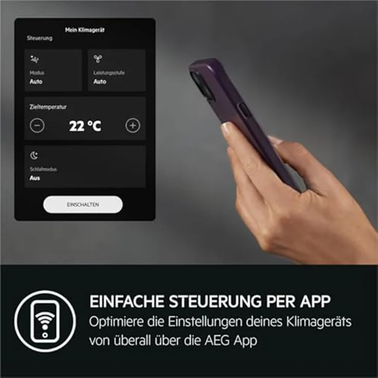 AEG Comfort 6000 AXP40U340CW, Mobiles Klimagerät BTU 14000, Weiß, energieeffiziente Kühlung, leiser Betrieb, steuerbar über AEG App, nachhaltiges Kältemittel R290 – Bild 4