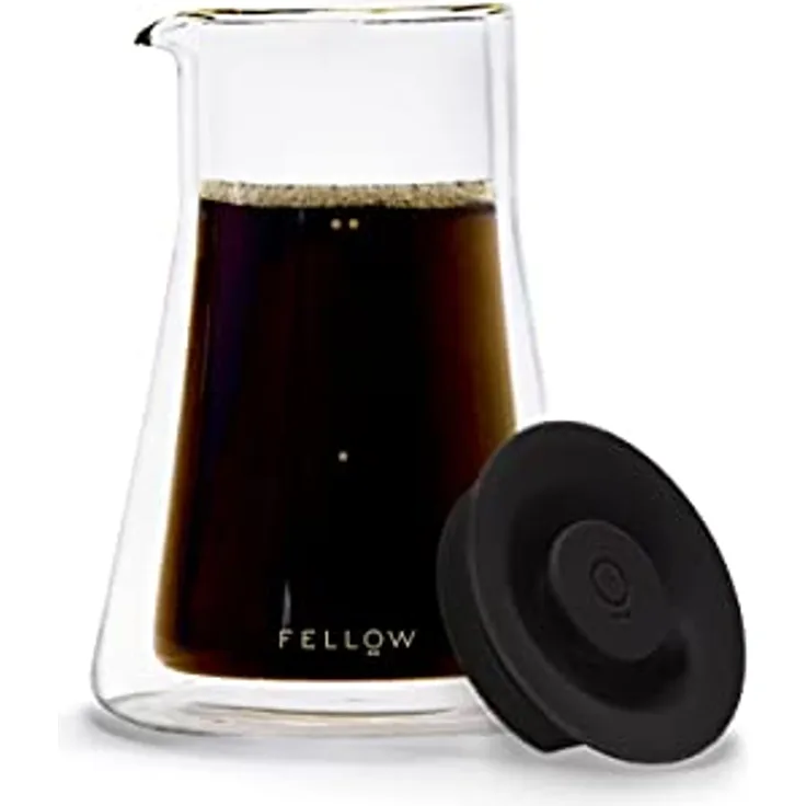 Fellow Doppelwandige Kaffeekanne mit mundgeblasenem Borosilikatglas (Tropfer [X] oder [XF] für das perfekte Kaffee/Wasser-Verhältnis) 24 Unzen Glas