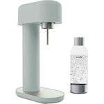 Mysoda Ruby 2 Basispaket Wassersprudler aus Aluminium mit 1-Liter-Wasserflasche - Salbeigrün