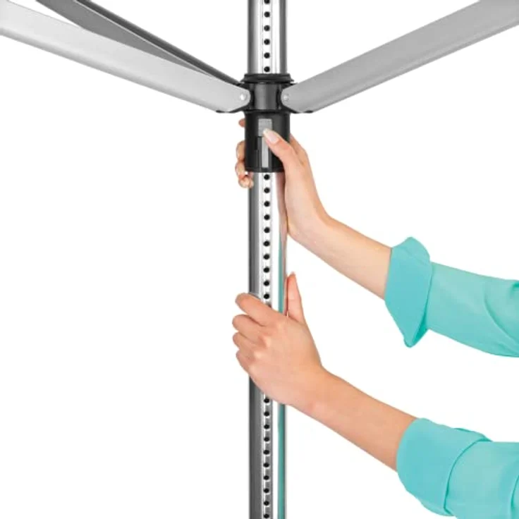 Wäschespinne Lift-O-Matic 50 M - 45 mm Rohr mit Metall-Bodenanker und Schutzhülle – Bild 3