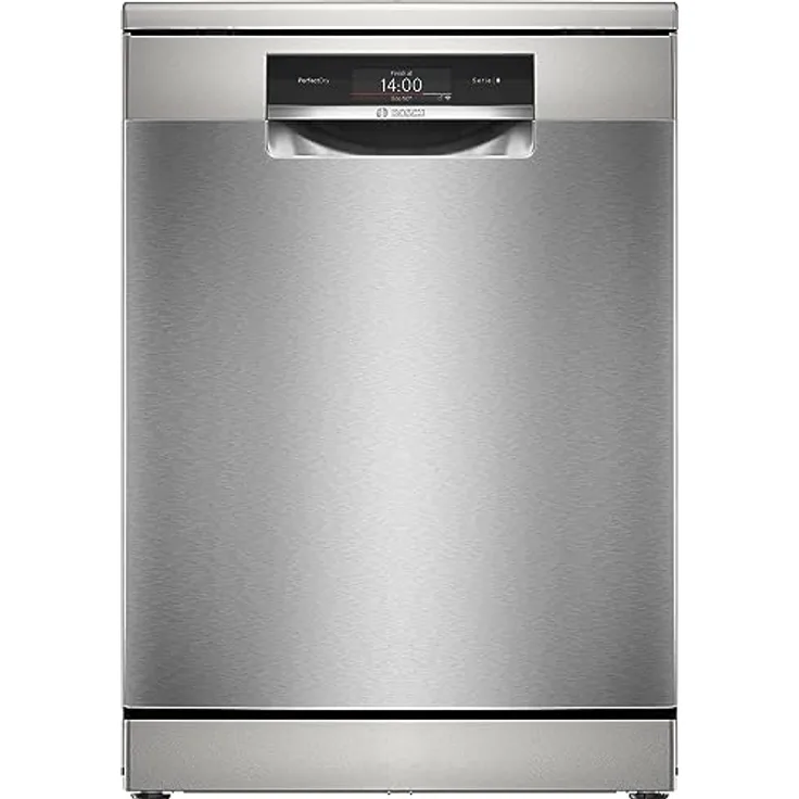 Bosch Serie 8, Freistehender Geschirrspüler, 60 cm, Silver Inox, SMS8TCI01E
