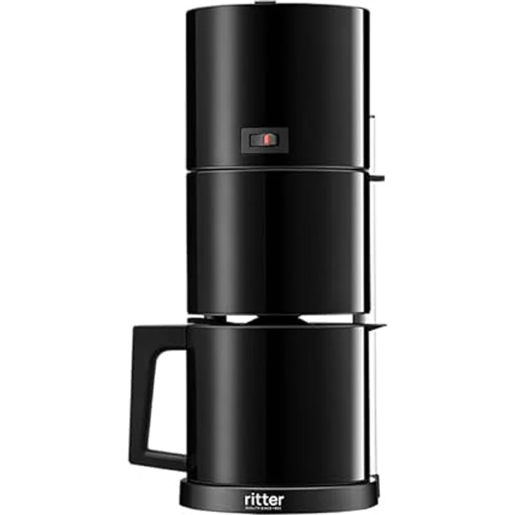 Ritter pilona 5 Filterkaffeemaschine mit Isolierkanne & Abschaltautomatik, Made in Germany, Schwarz – Bild 3