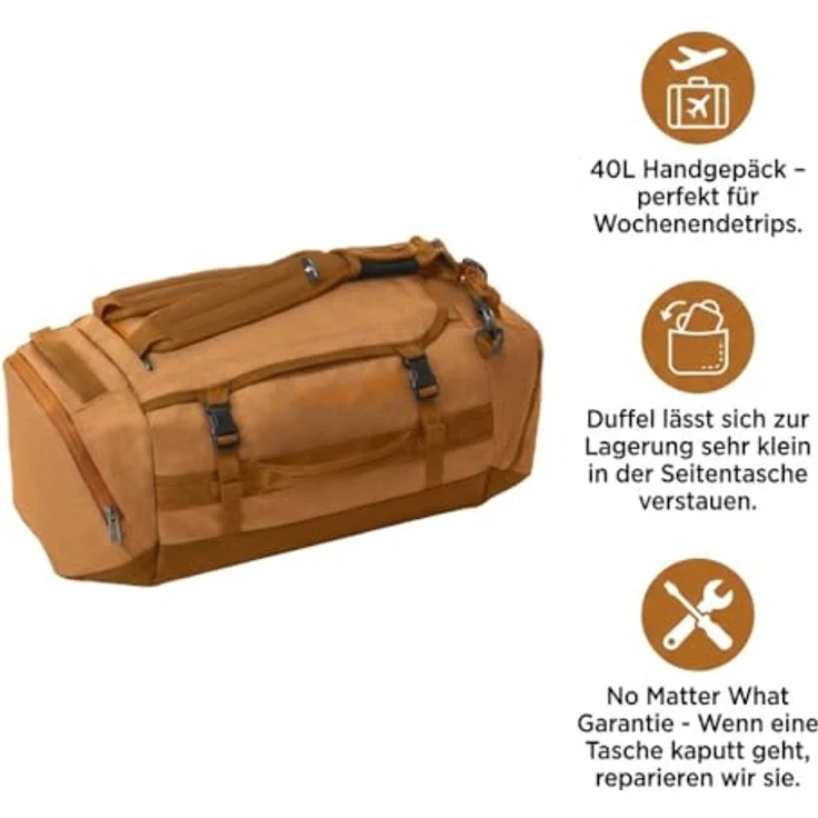 Eagle Creek Cargo Hauler Reisetasche, 32 cm, orange, 100% Polyester, 56 l Kapazität – Bild 4