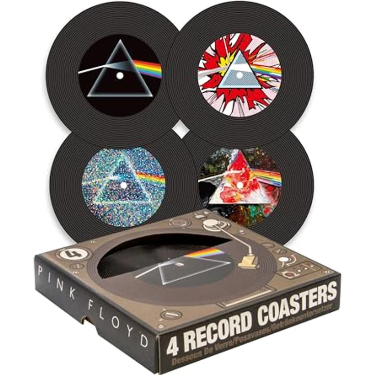 Aquarius SP1005 Pink Floyd Untersetzer aus Vinyl, Medium, mehrfarbig – Bild 2