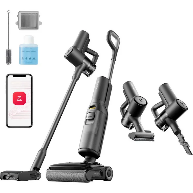 Roborock F25 GT, Nass-Trocken-Akkusauger mit 20.000 Pa Saugleistung, 180° Lie-Flat-Design und Selbstreinigungssystem