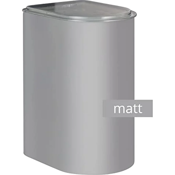 WESCO Vorratsdose LOFT 3 Liter aus hochwertigem Stahlblech mit Acryldeckel in der Farbe grau matt - Lebensmittelecht - luftdicht - ideal für Schubladen – Bild 1