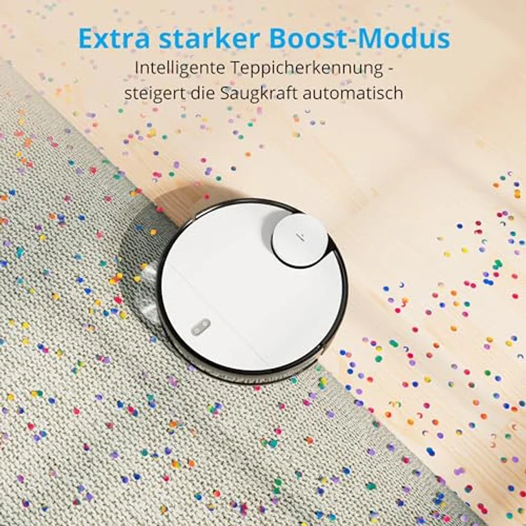 Medion MD X40 SW 20040 Saugroboter, 110 min Akkubetrieb, App- und Sprachsteuerung, weiß – Bild 5