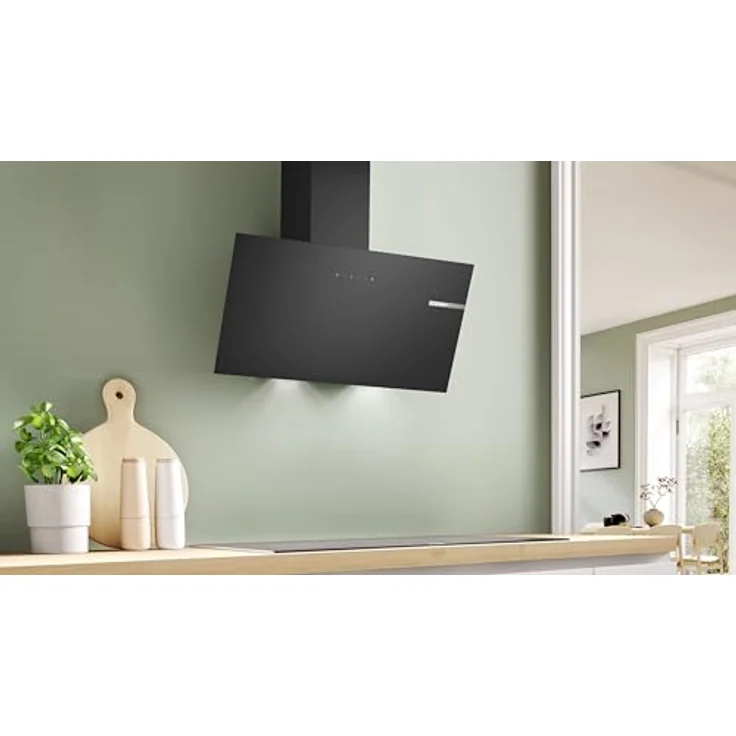 Bosch DWK85DK60 Serie 2 Wandesse, 80 cm breit, Umluft oder Abluft, Leiser Motor, Touch Select Basic, LED-Beleuchtung, Filtersättigung, Leicht zu reinigender Innenraum – Bild 3