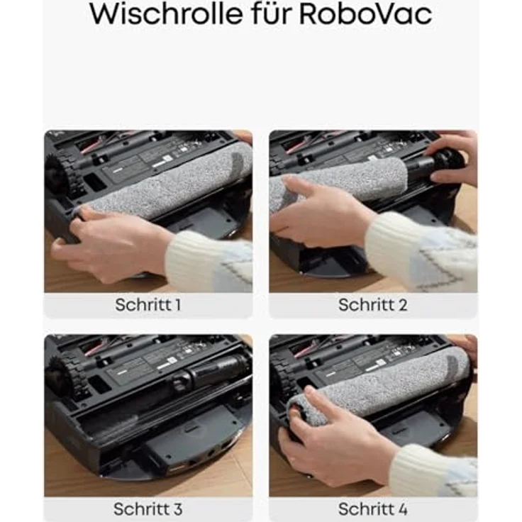 eufy Zubehörset für Saugroboter E25/E28, 2x Seitenbürsten, Rollbürste, Luftfilter, Schmutzwassertank-Filter, inkl. 3 Staubbeutel – Bild 5